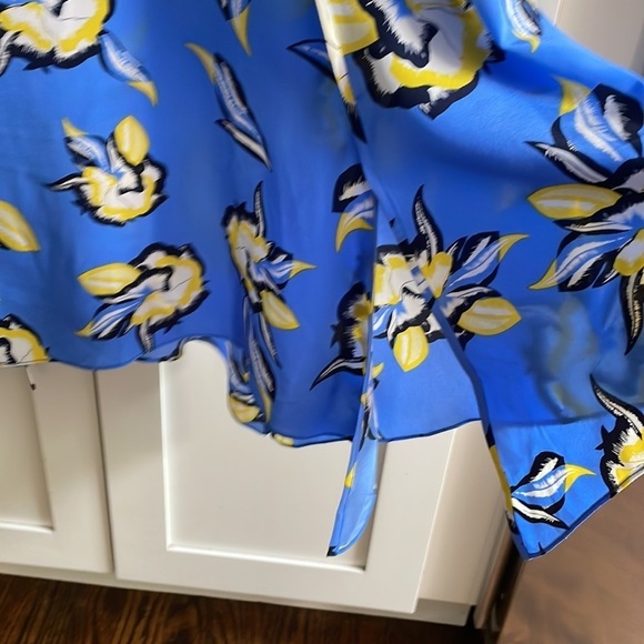 Diane Von Furstenberg Claremont Hydrangea Silk Dress - Picture 6 of 7